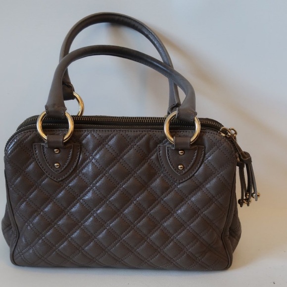 Marc Jacobs Blake Quilted Venetia Satchel Handbag. Italian Leather. Puffer AUTH - Picture 7 of 17